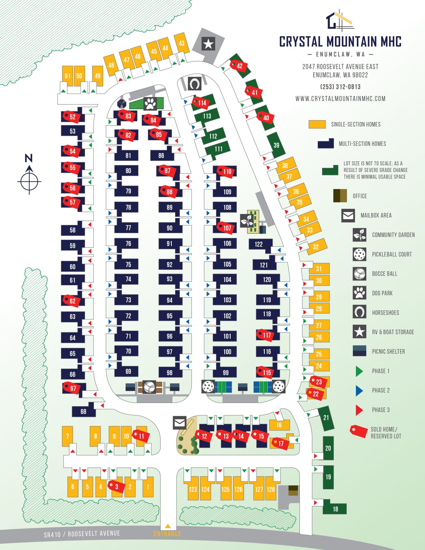 2025 Crystal Mountain Map front 2