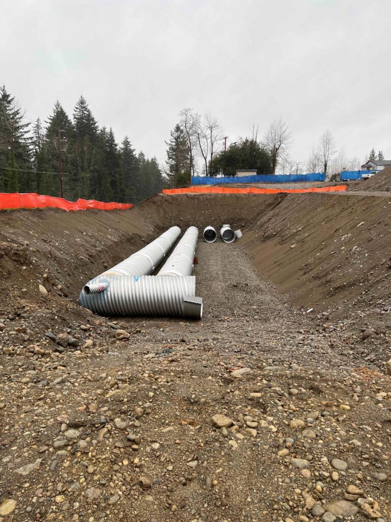 storm water detention system installation
