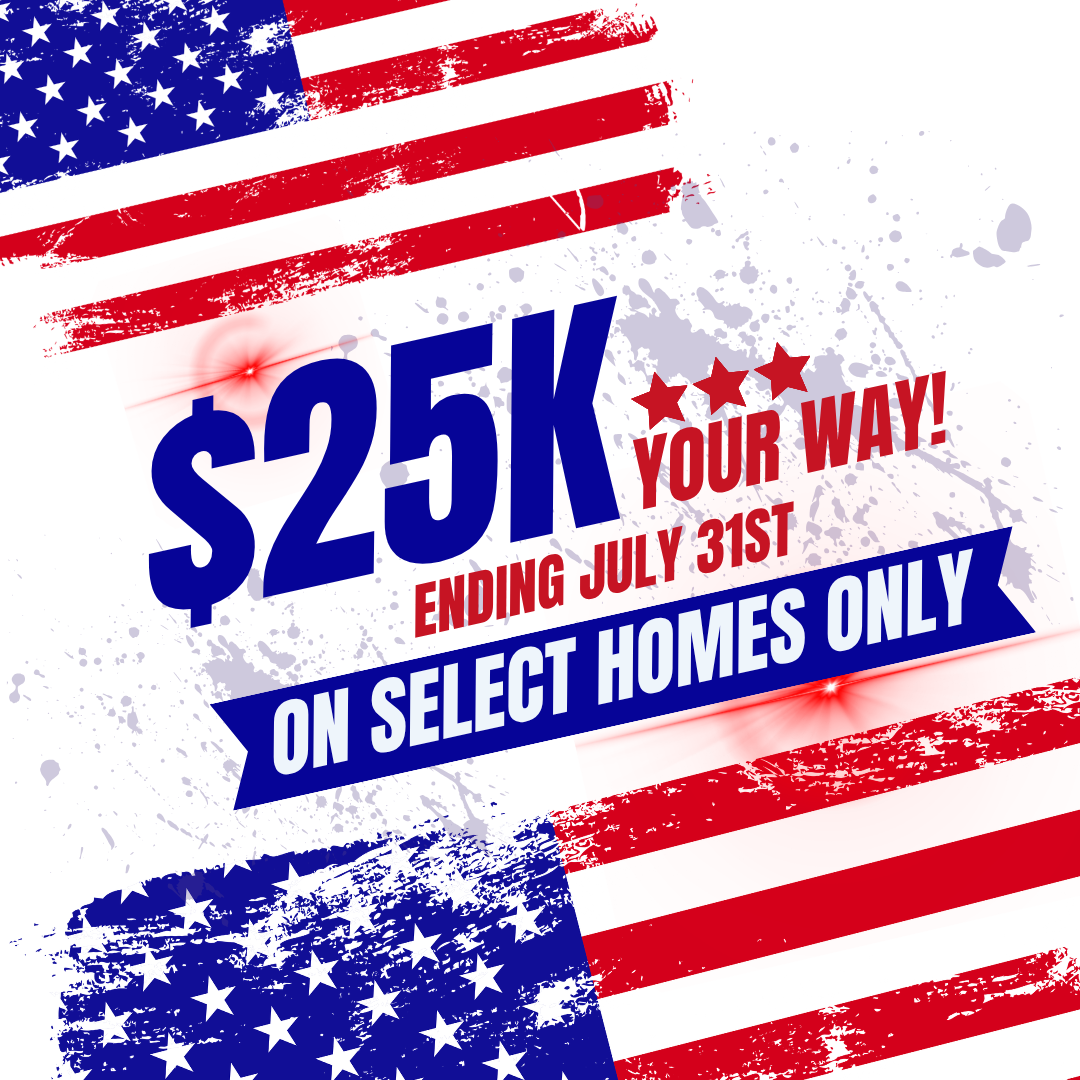 $25k on select homes popup